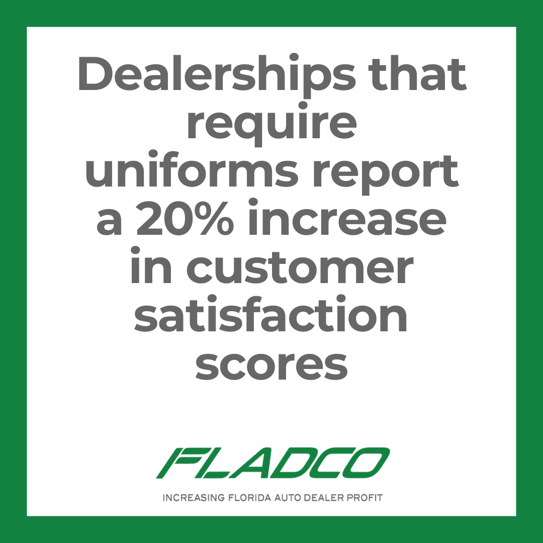 value of auto dealer uniforms 